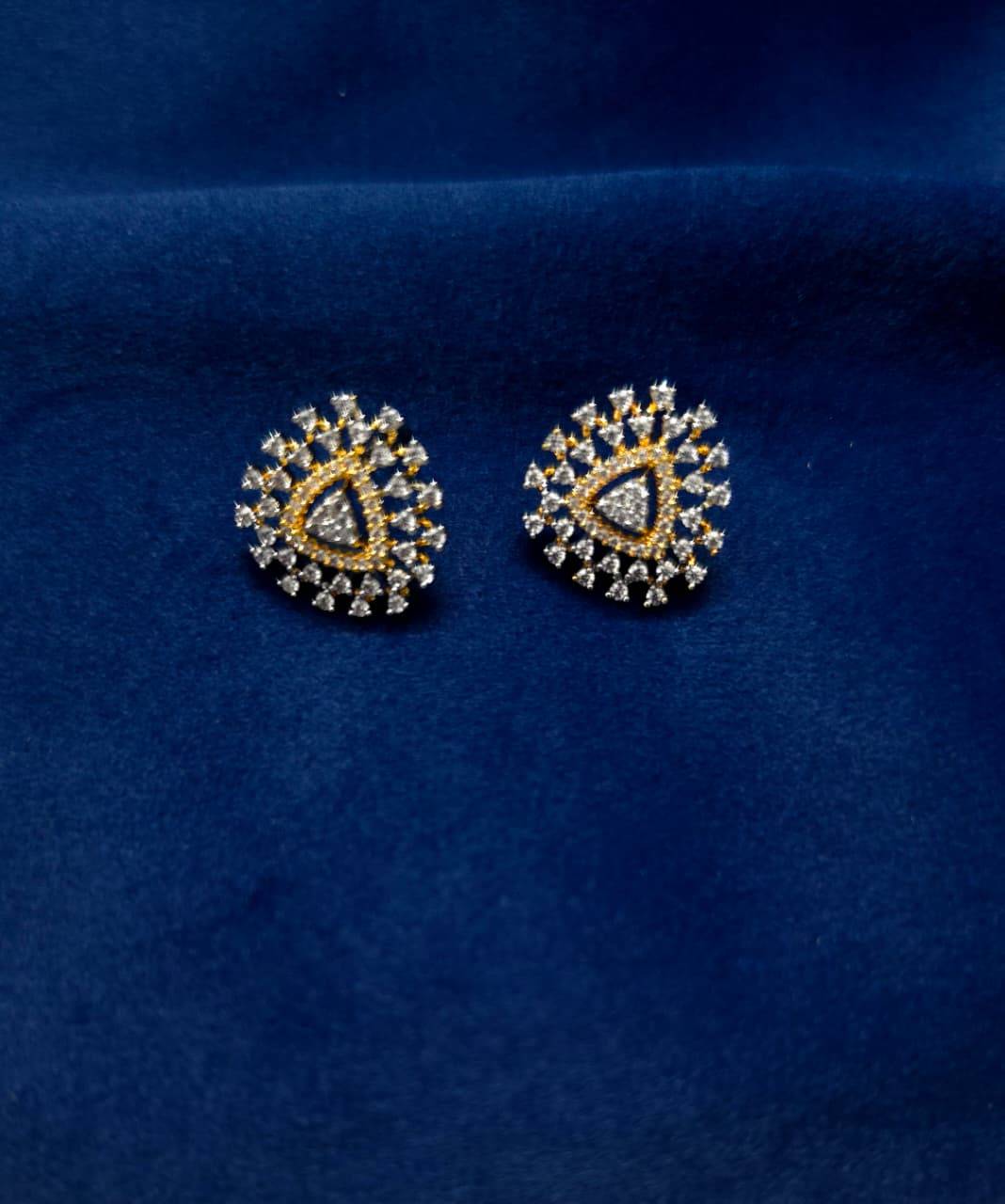 Diamond Lookalike Pendant Set- Large-Design 1